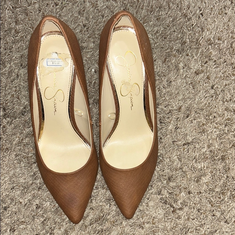 Brown Pumps by Jessica Simpson